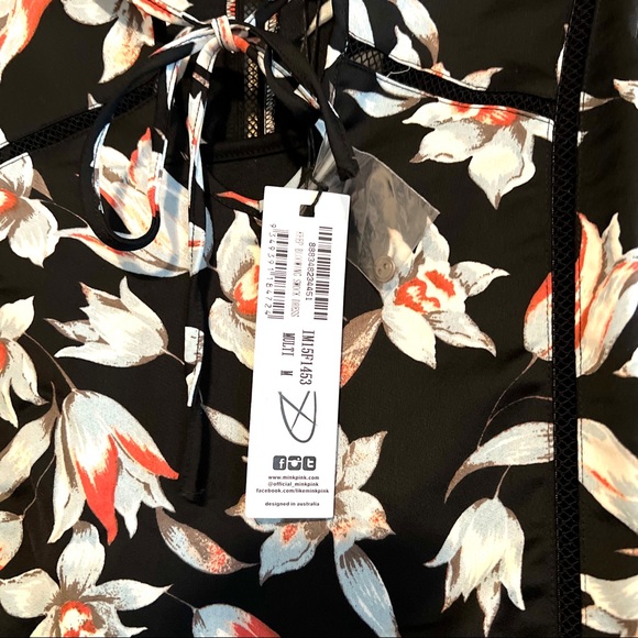 3/$30 🌸 NWT - MINKPINK 'Keep Blooming' floral smock dress, Medium - Picture 5 of 6